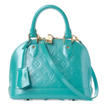 Louis Vuitton Vernis Alma BB Blue Lagon 1 of 8