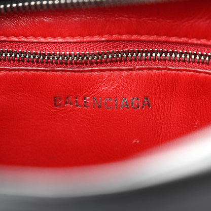 Balenciaga Shiny Day Calfskin XS Triangle Square Bag Black 6 of 12
