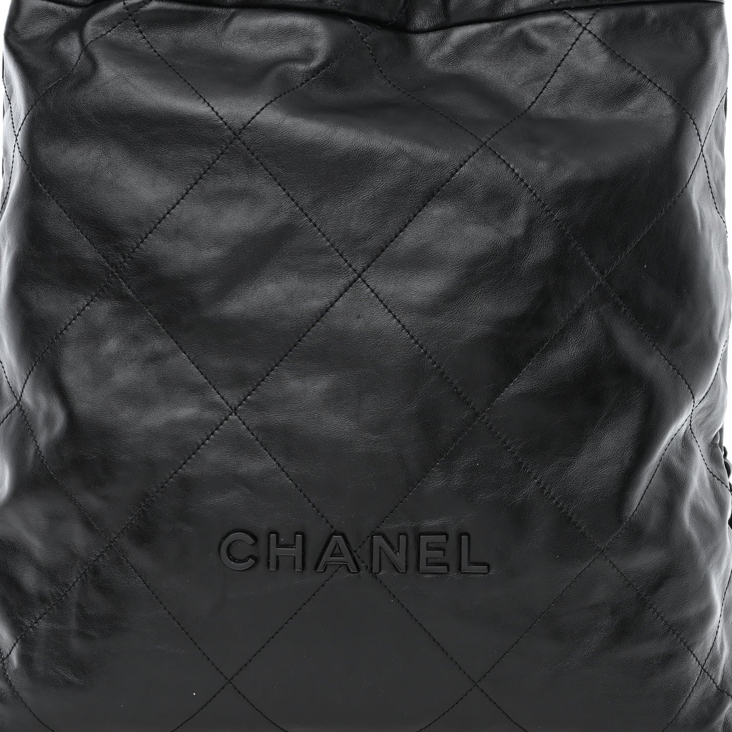 Chanel Shiny Calfskin Quilted Chanel 22 Backpack So Black 8 of 10
