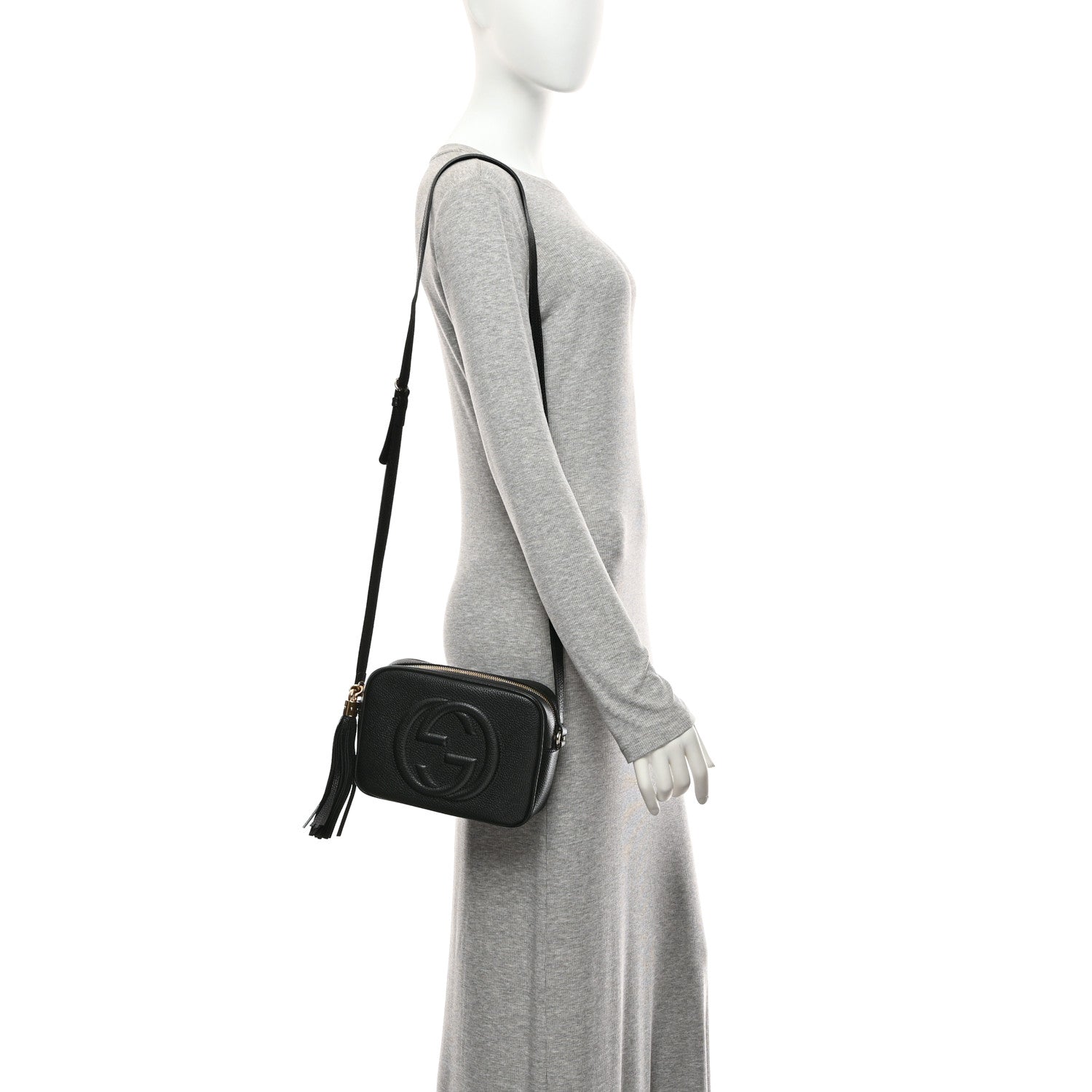 Gucci Pebbled Calfskin Small Soho Disco Bag Black 2 of 11