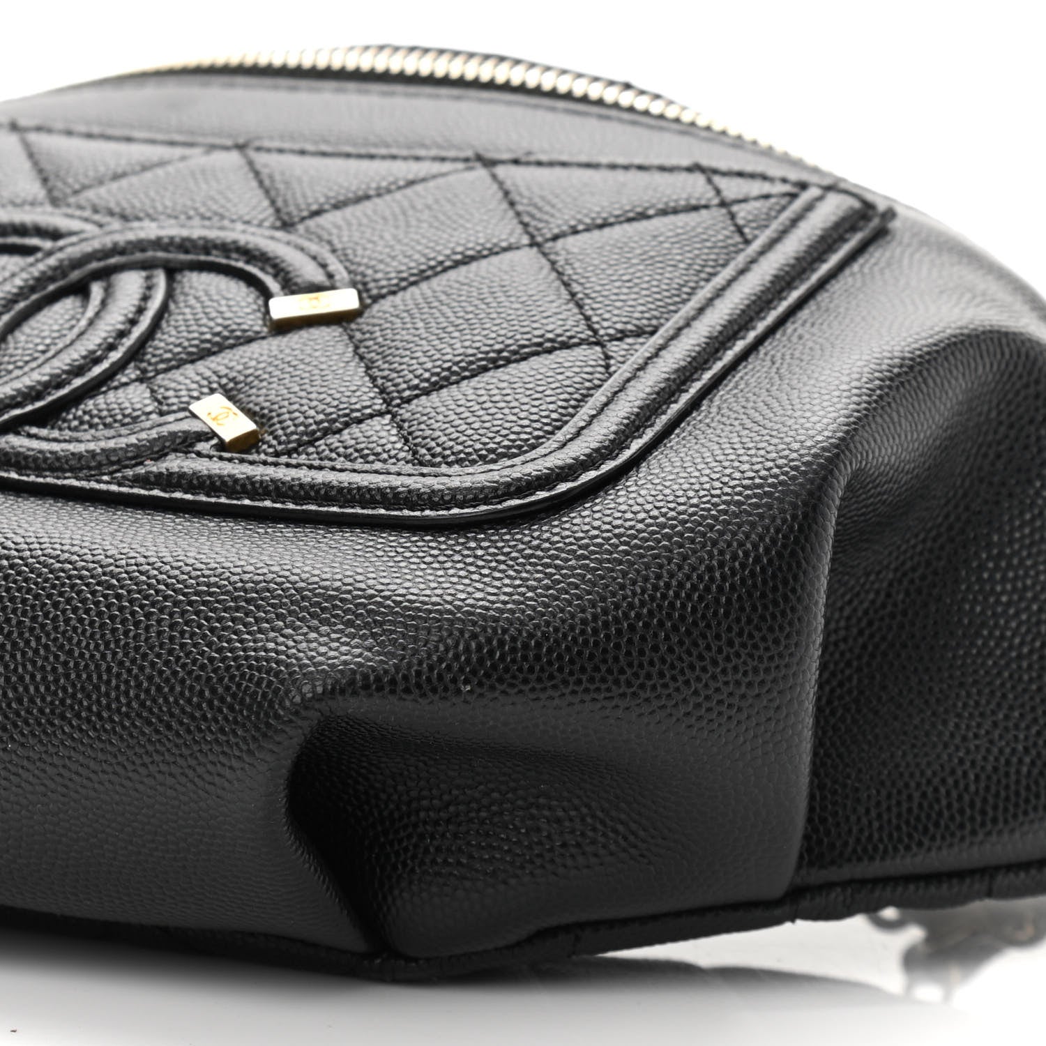 Chanel Caviar Quilted Filigree Waist Bag Black 10 of 11