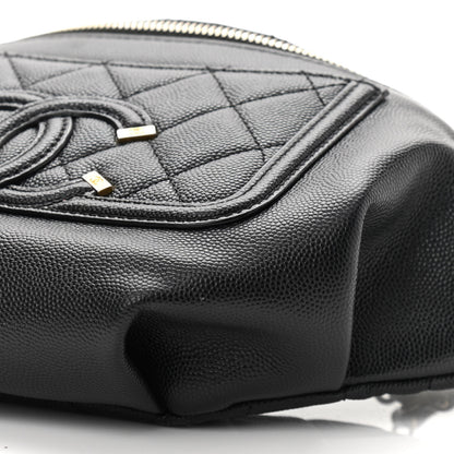 Chanel Caviar Quilted Filigree Waist Bag Black 10 of 11
