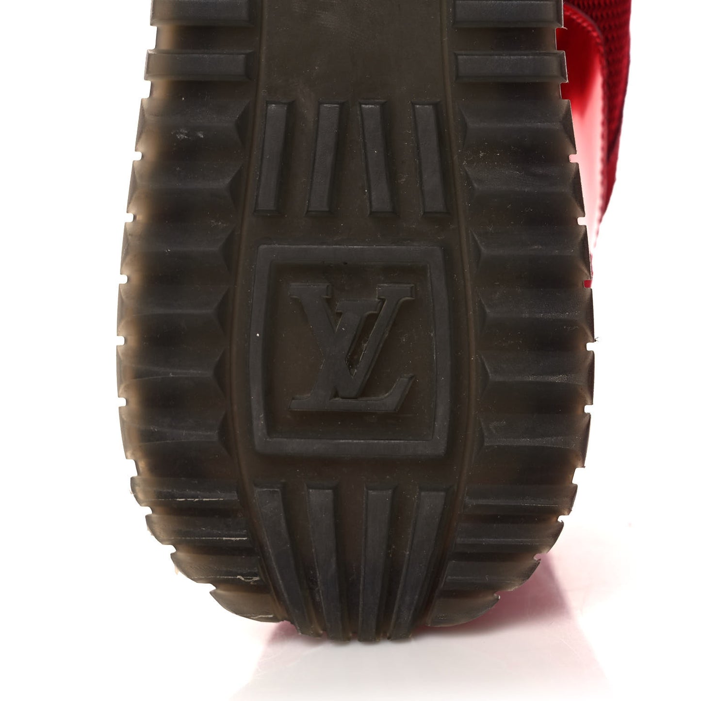 Suede Calfskin Run Away Sneakers 36 Rouge