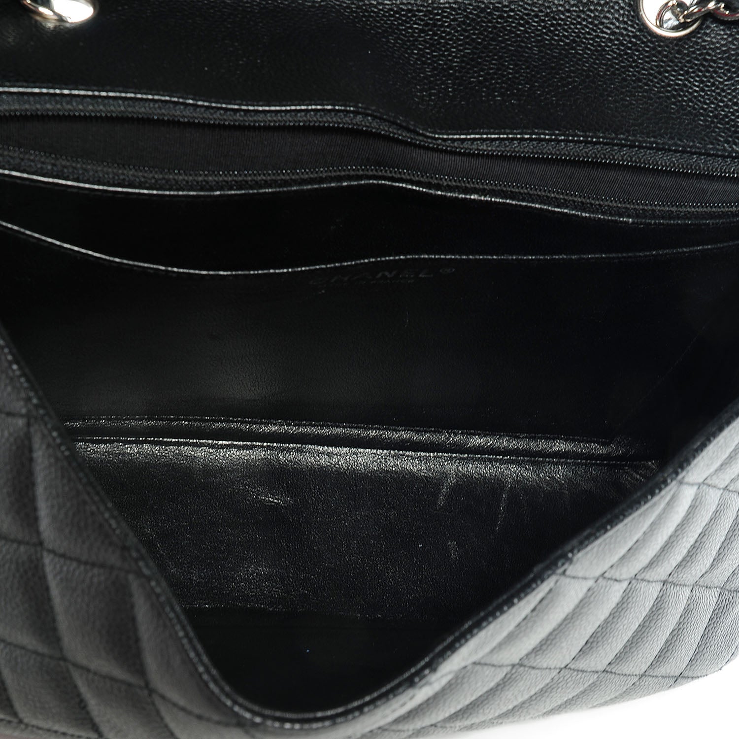 Chanel Caviar Jumbo Single Flap Black 5 of 8