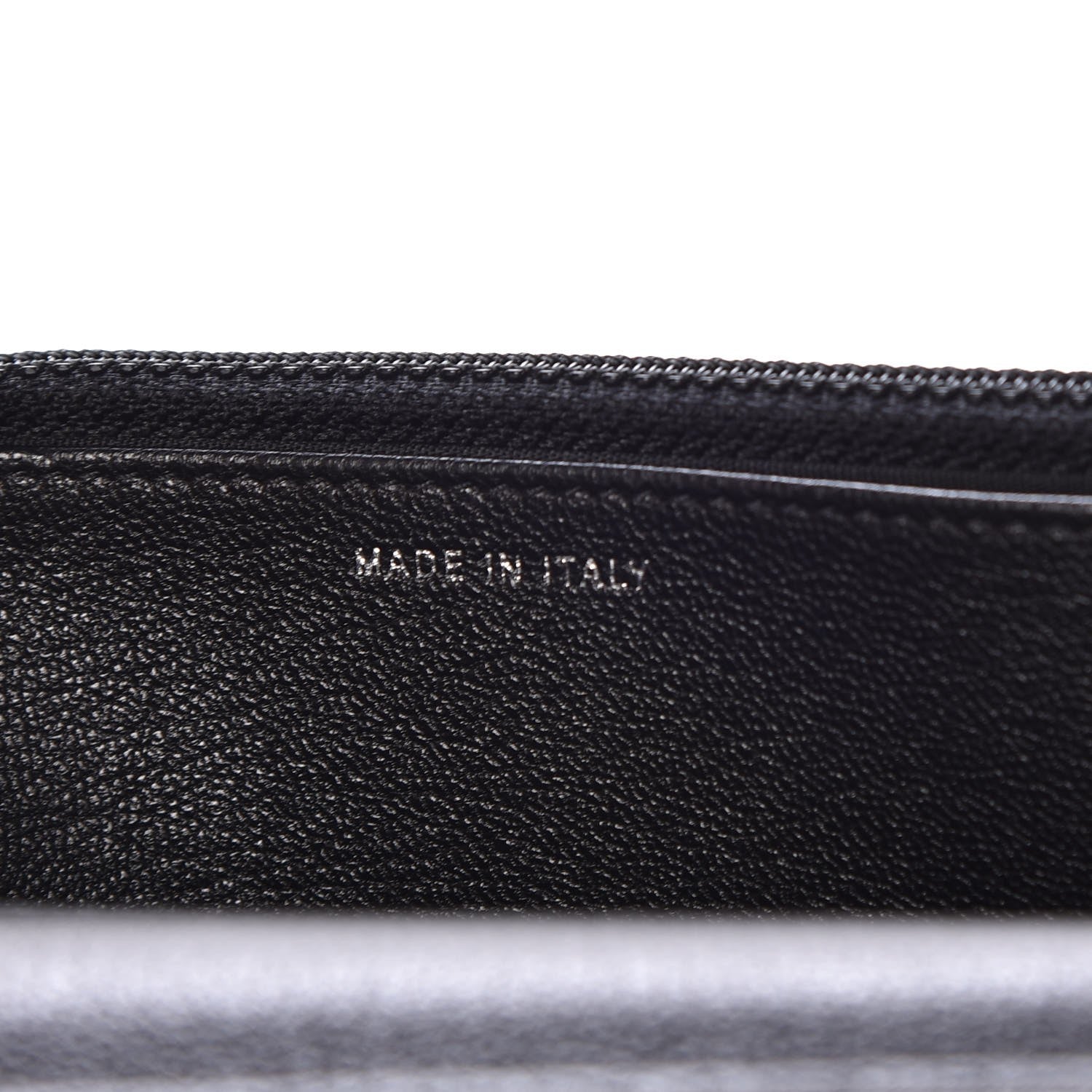 Chanel Goatskin Quilted Diamond CC Wallet On Chain WOC Black 7 of 9