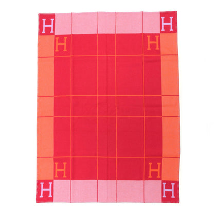 Hermes Wool Cashmere Avalon III Blanket Fuchsia Geranium 1 of 2