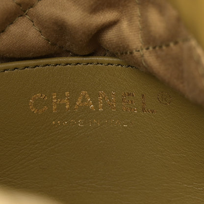 Chanel Shiny Calfskin Quilted Mini Chanel 22 Green 6 of 10