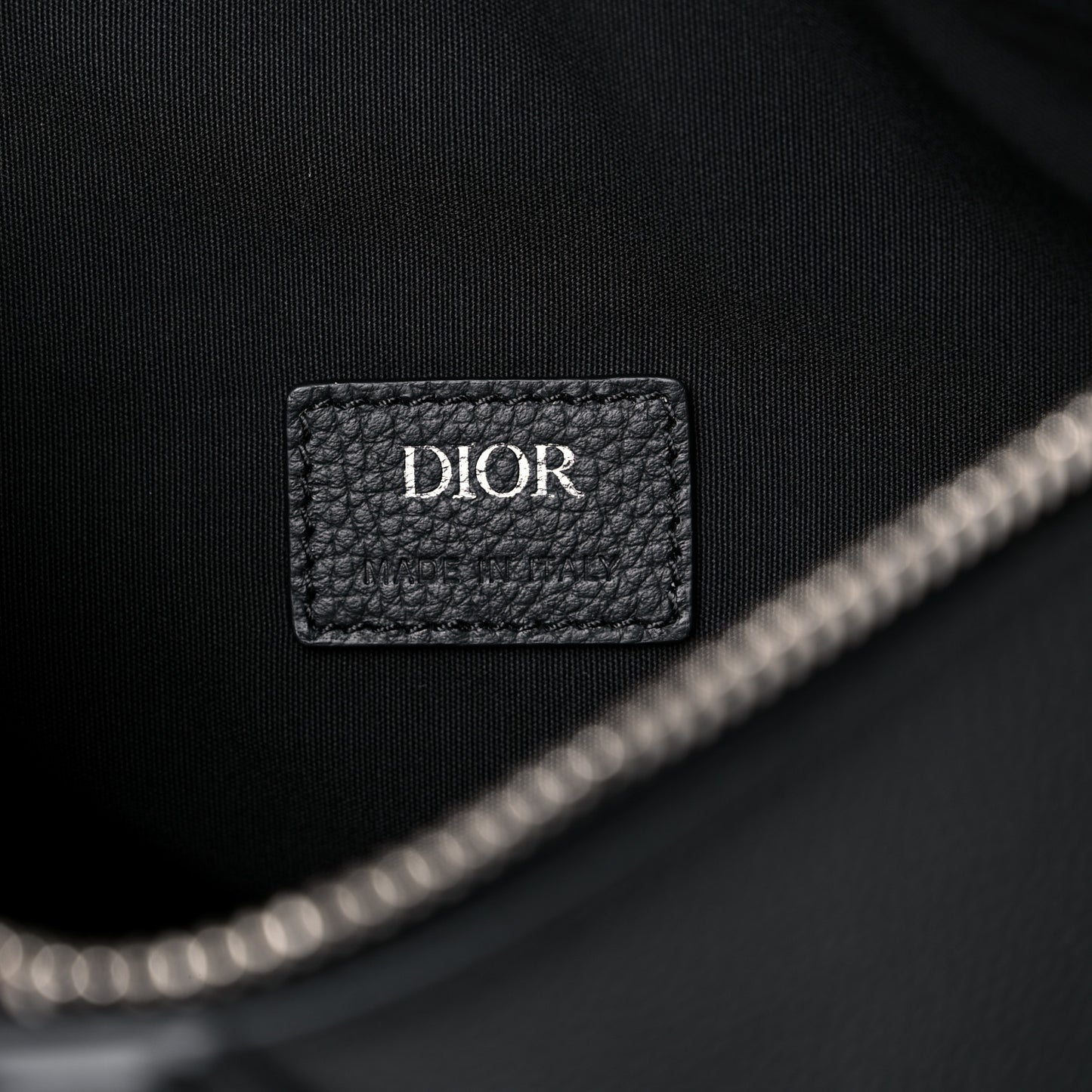 Grained Calfskin Kim Jones Saddle Bag Black