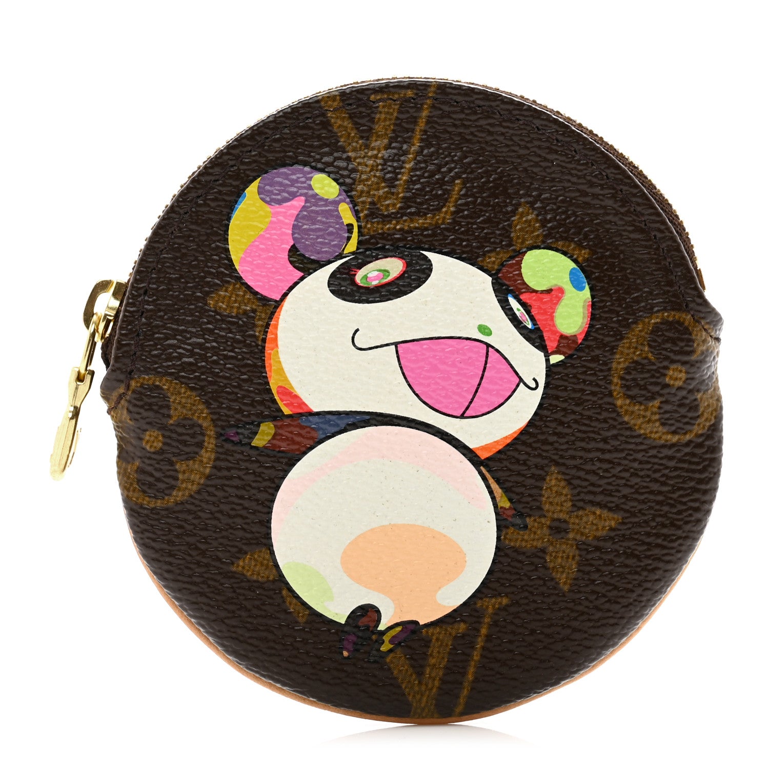 Louis Vuitton Monogram Panda Round Coin Purse 1 of 6