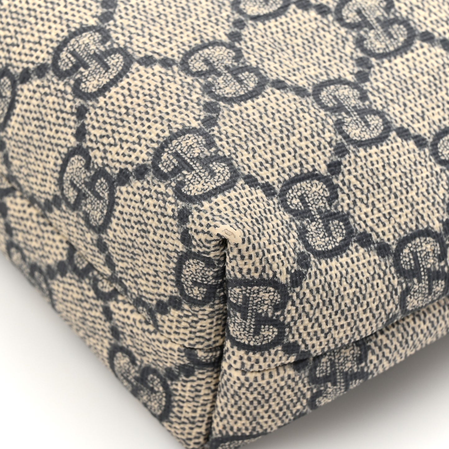 GG Supreme Monogram Web Flat Messenger Bag Navy