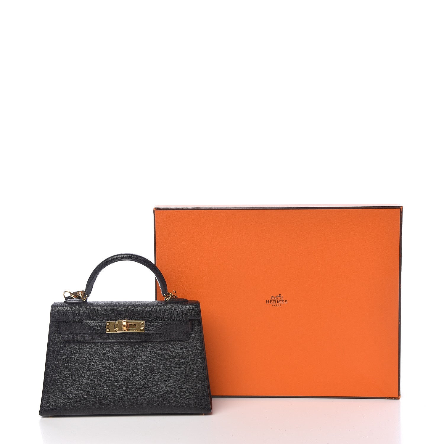 Hermes Chevre Mysore Mini Kelly Sellier 20 Black 35 of 35