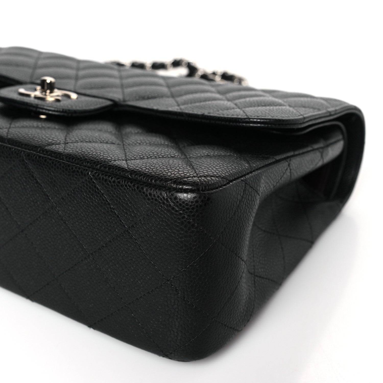 Chanel Caviar Quilted Jumbo Double Flap Black 9 of 9