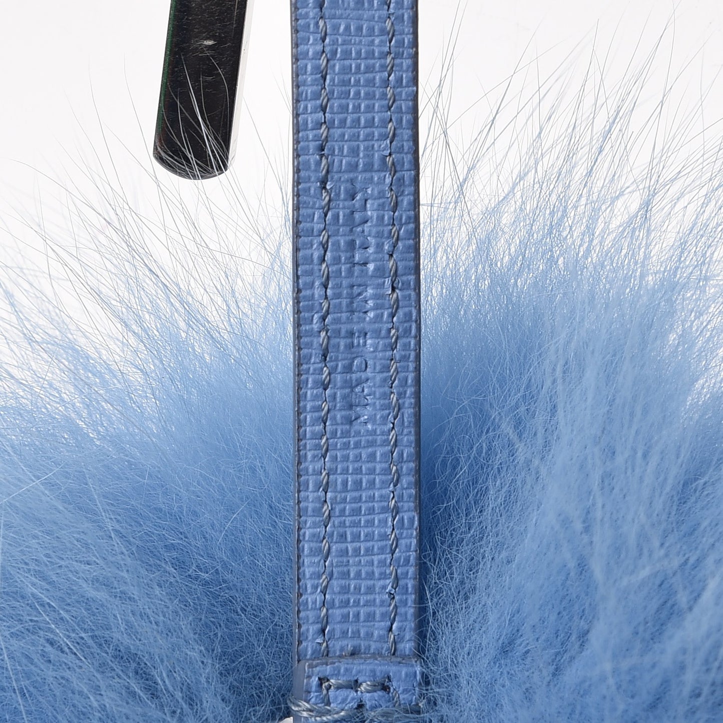 Fox Fur Vitello Elite Pom Pom Bag Charm Nebula
