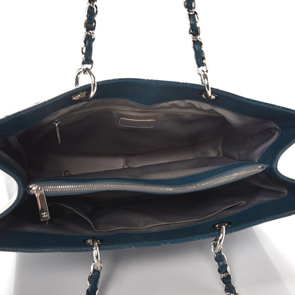 Chanel Caviar Quilted XL Grand Shopping Tote GST Dark Blue 5 of 10
