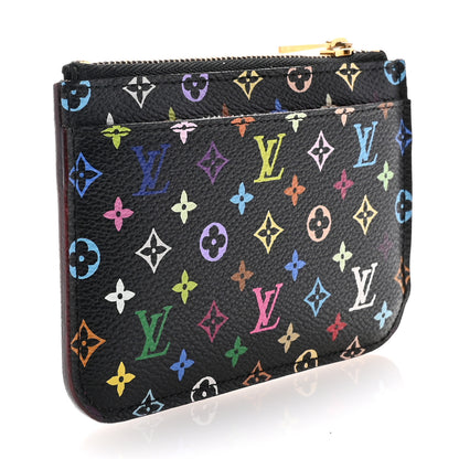 Louis Vuitton Monogram Multicolor Key Pouch Black Grenade 3 of 7
