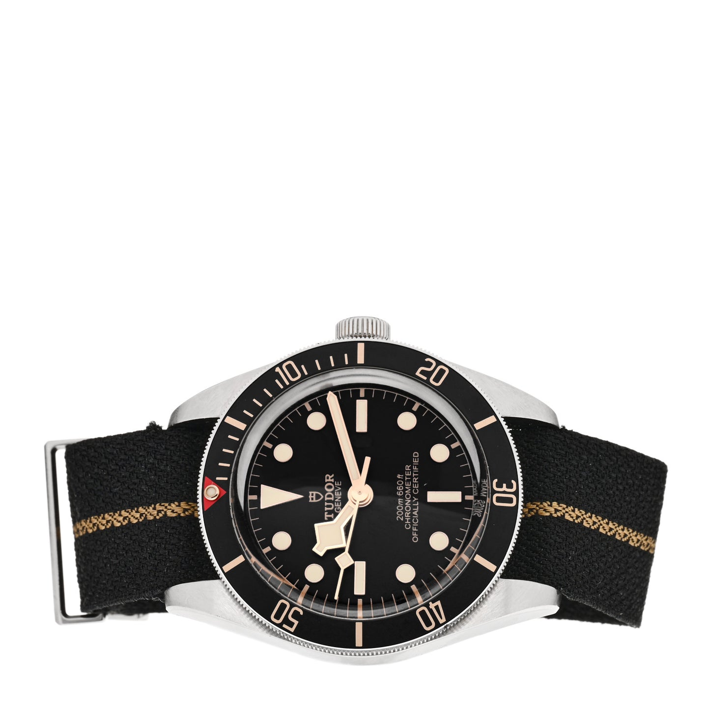 Stainless Steel Fabric 39mm Black Bay Fifty Eight Automatic Watch Black 79030N