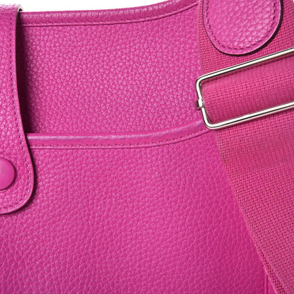 Hermes Taurillon Clemence Evelyne III PM Magnolia 12 of 16