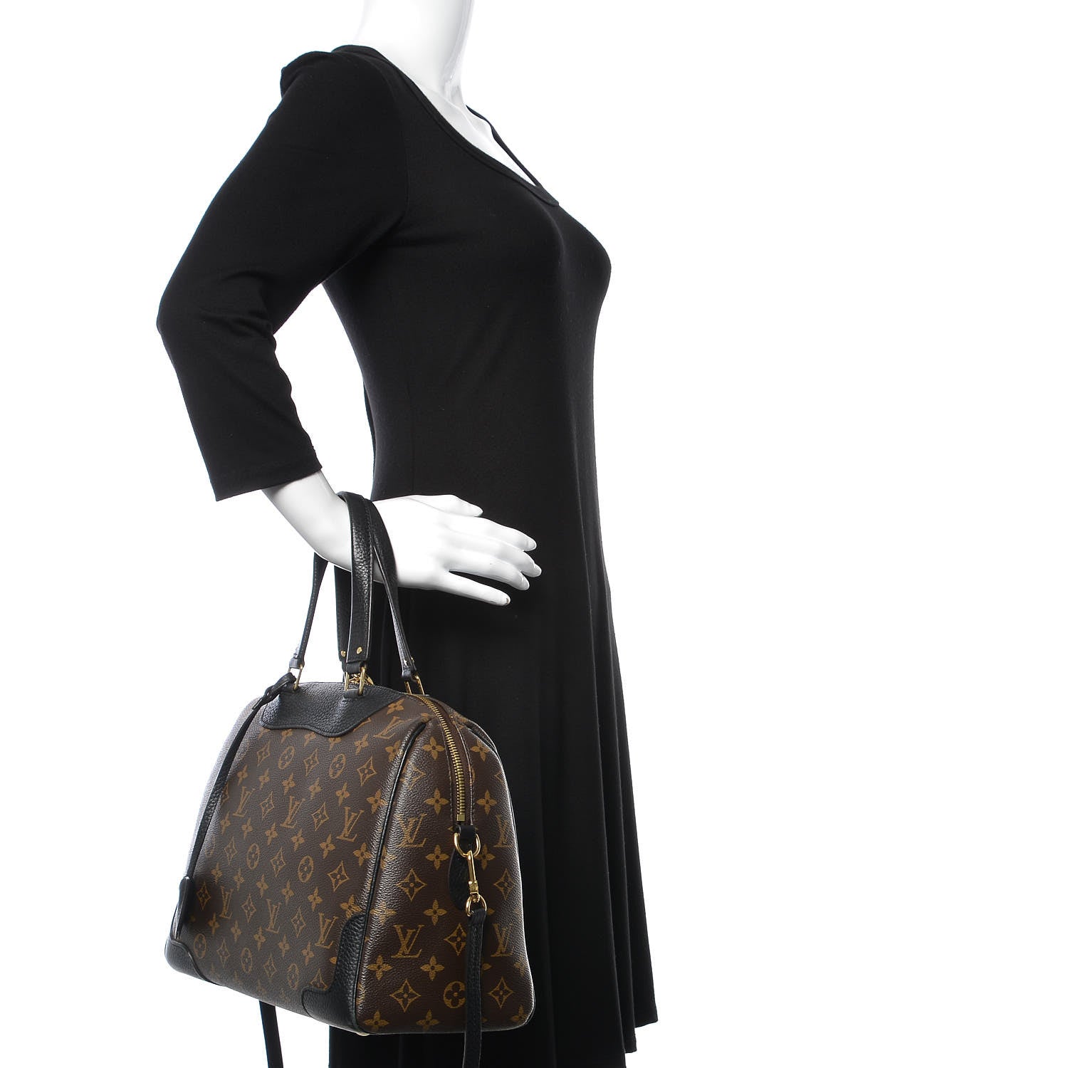 Louis Vuitton Monogram Retiro NM Black 3 of 14