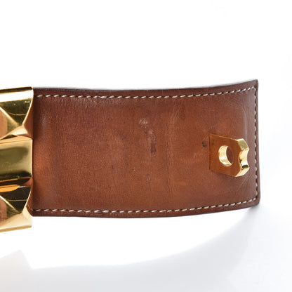 Hermes Barenia Collier de Chien CDC Bracelet S Fauve 9 of 10