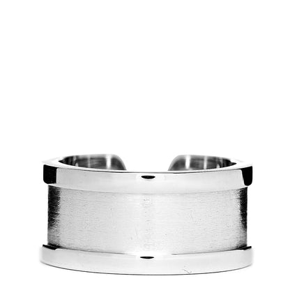 Cartier 18K White Gold 10mm Logo De Ring 55 7.25 3 of 6