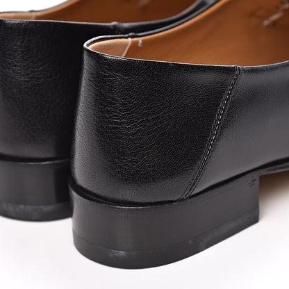 Gucci Goatskin Womens Horsebit Mid-Heel Loafers 37.5 Black 10 of 11