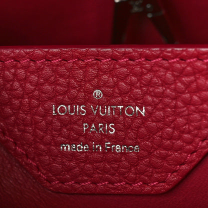 Louis Vuitton Taurillon Lace Croquets Capucines BB Groseille 7 of 10