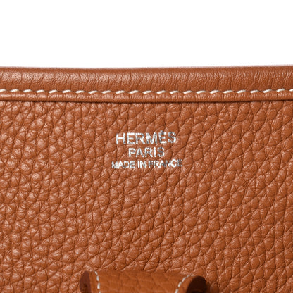 Hermes Taurillon Clemence Evelyne III PM Gold 6 of 9