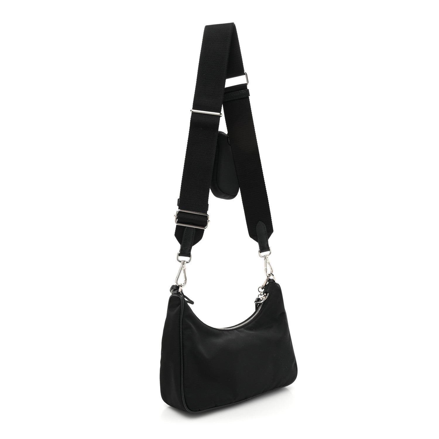 Prada Nylon Re-Edition 2005 Shoulder Bag Black 3 of 12