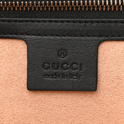 Gucci Calfskin Bamboo Trapuntata Queen Margaret Top Handle Bag Blue Agata Hibiscus Red Mystic White Sugar Pink 6 of 12