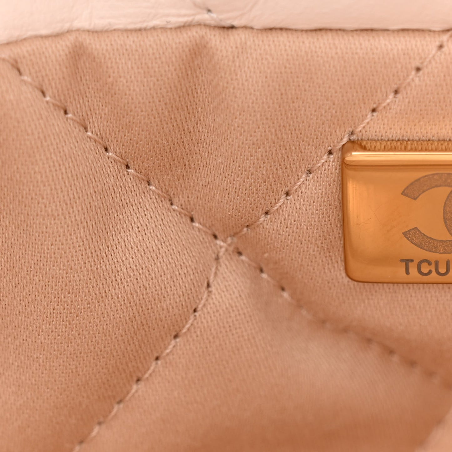 Calfskin Quilted Small Chanel 22 White
