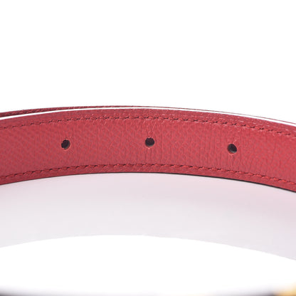 Hermes Box Courchevel 18mm H Belt 70 Rouge Vif Black 5 of 8