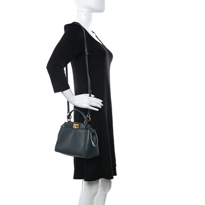 Fendi Nappa Mini Peekaboo Iconic Satchel Amazzonia 2 of 8