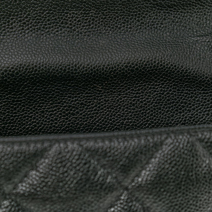 Chanel Shiny Caviar Quilted Large Chain Melody Flap Black 11 of 11