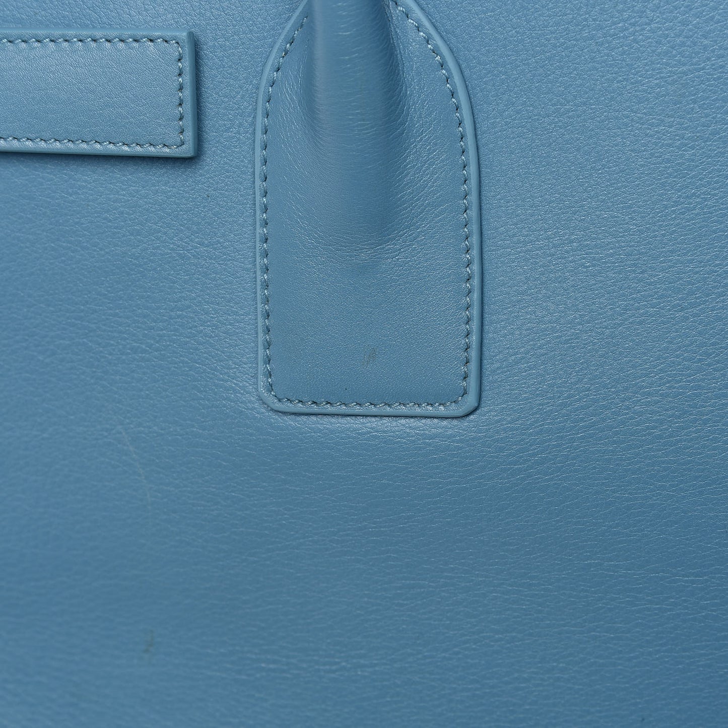 Grained Calfskin Small Sac De Jour Light Blue