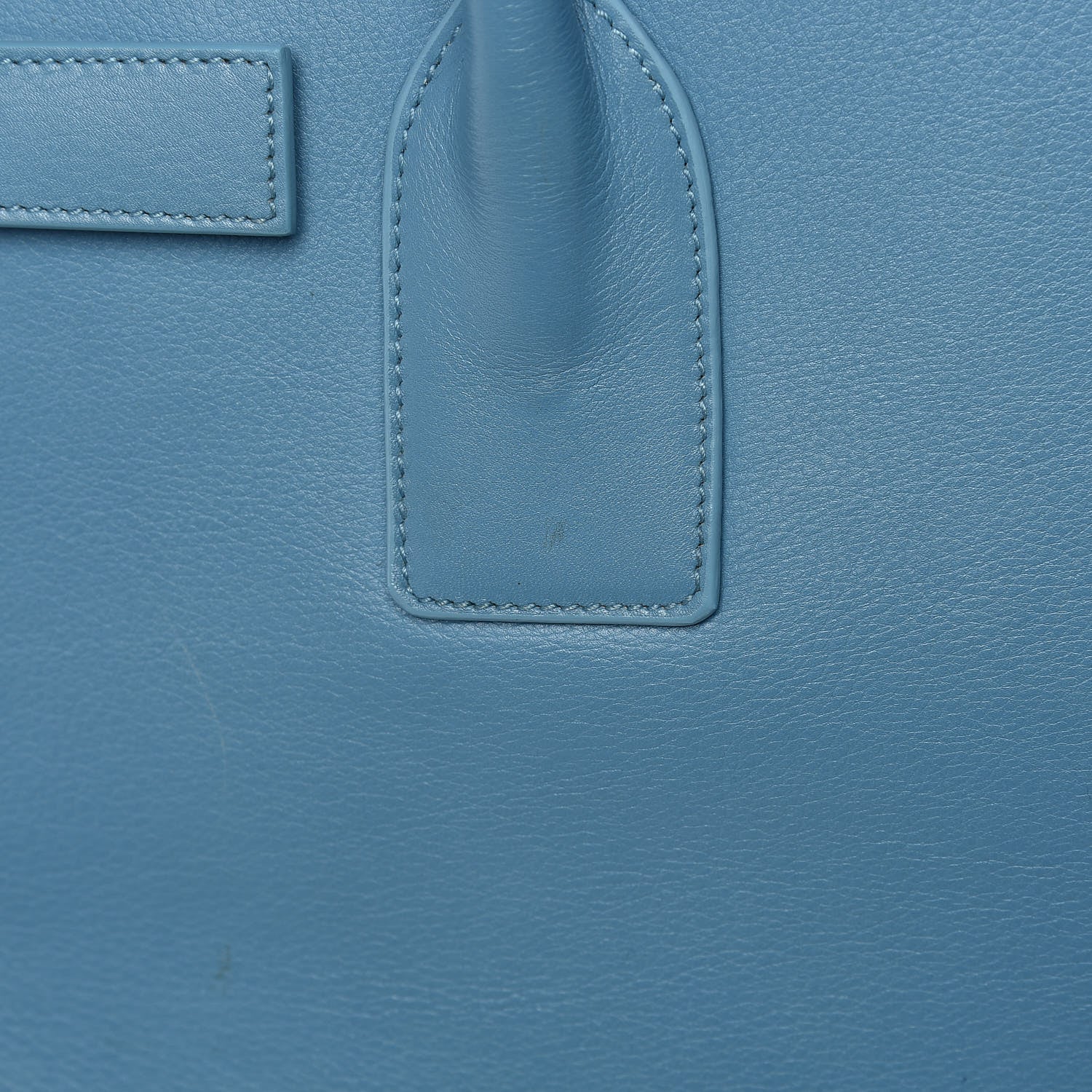 Saint Laurent Grained Calfskin Small Sac De Jour Light Blue 17 of 19