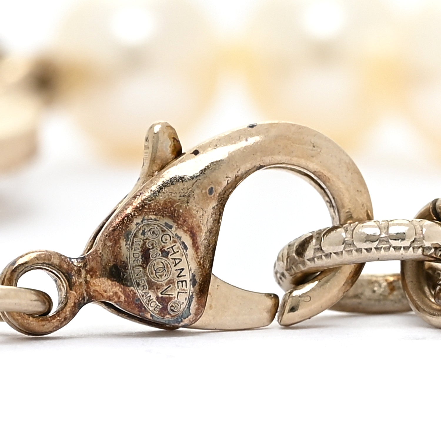 Chanel Pearl CC Bracelet Gold 4 of 5