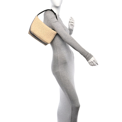 Bottega Veneta Raffia Woven Nappa Intrecciato Mini Wallace Natural Fondant 2 of 10