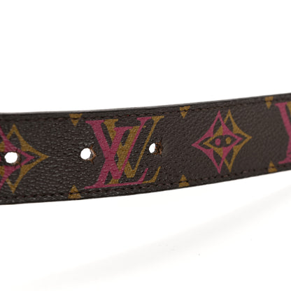 Louis Vuitton Monogram 30mm LV Initiales Reversible Belt 85 34 Fuchsia 8 of 9