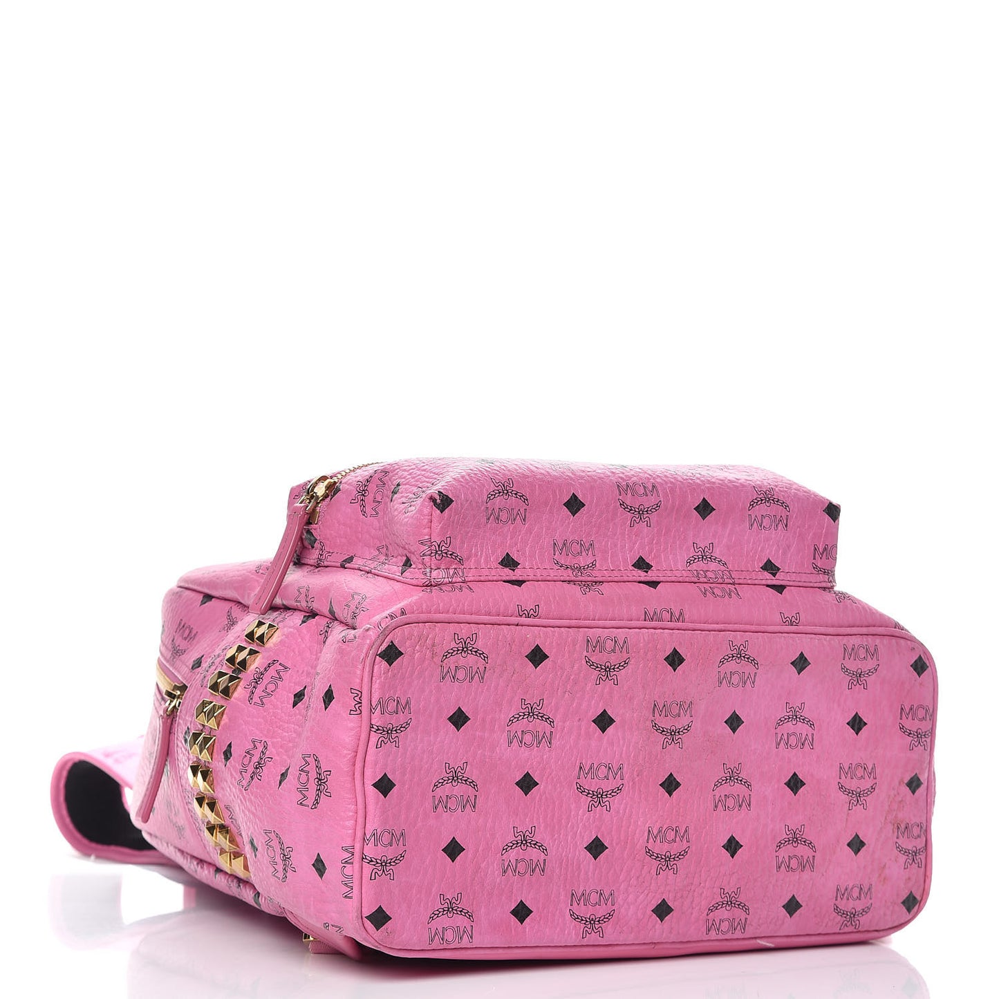 Visetos Medium Side Studs Stark Backpack Pink
