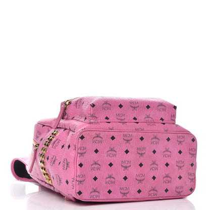 MCM Visetos Medium Side Studs Stark Backpack Pink 4 of 13