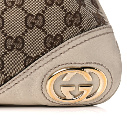Gucci Monogram Medium New Britt Hobo Off White 12 of 22