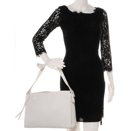 Celine Lambskin Knotted Bag White 2 of 10