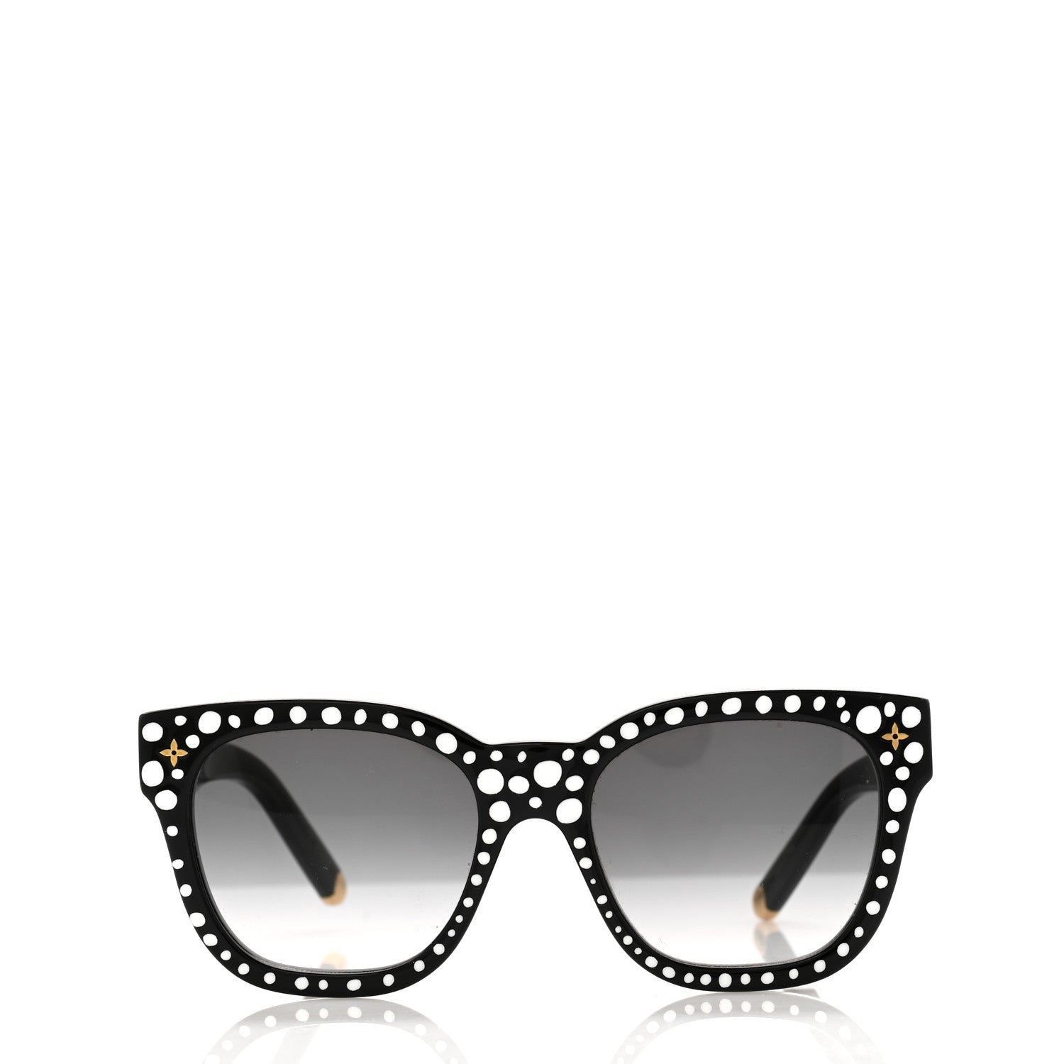 Louis Vuitton LV X YK Acetate Painted Dots Sunglasses Z1902W Black White 2 of 6