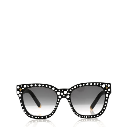 Louis Vuitton LV X YK Acetate Painted Dots Sunglasses Z1902W Black White 2 of 6
