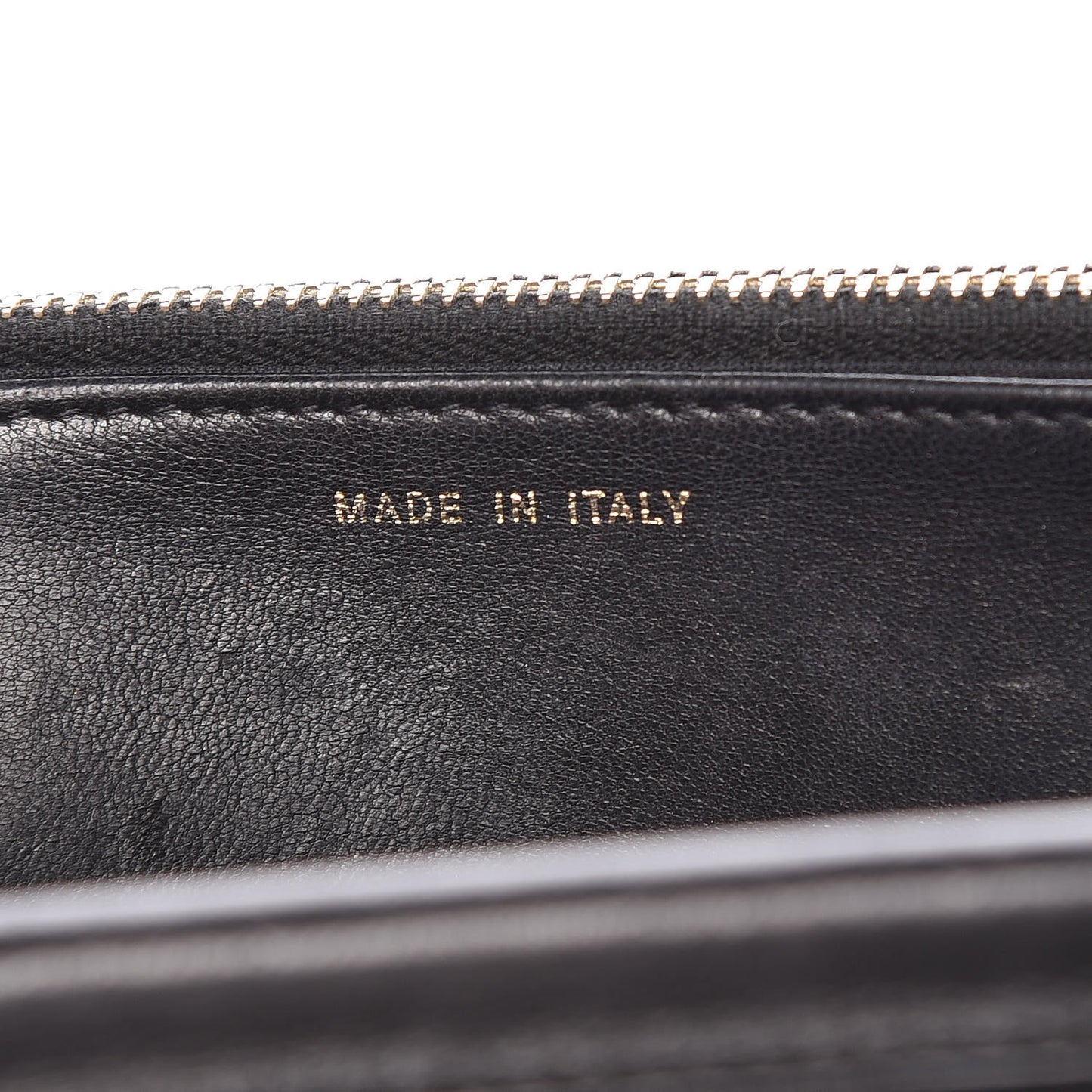 Lambskin Quilted Golden Class Wallet on Chain WOC Black
