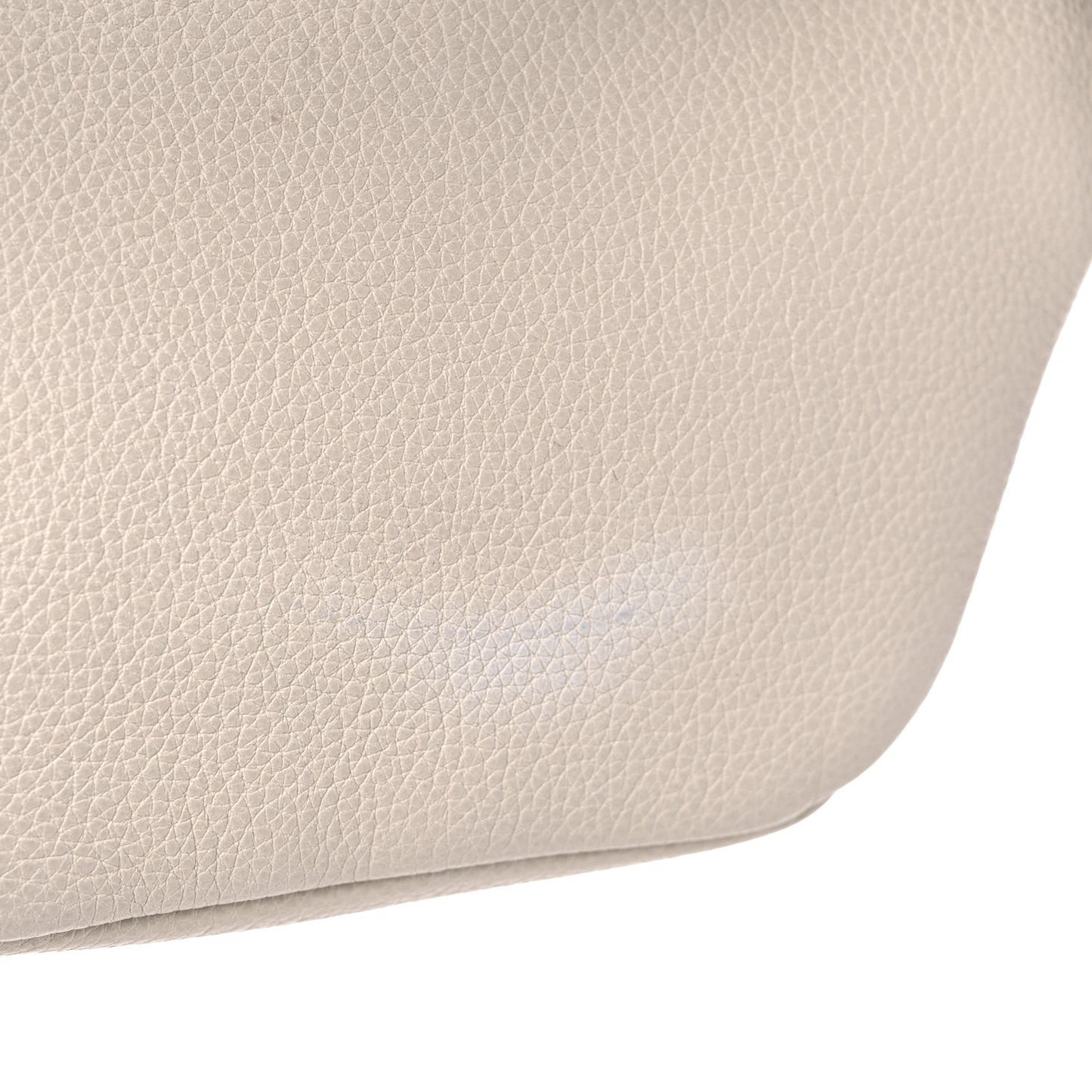 Grained Calfskin Small Logo Belt Bag White
