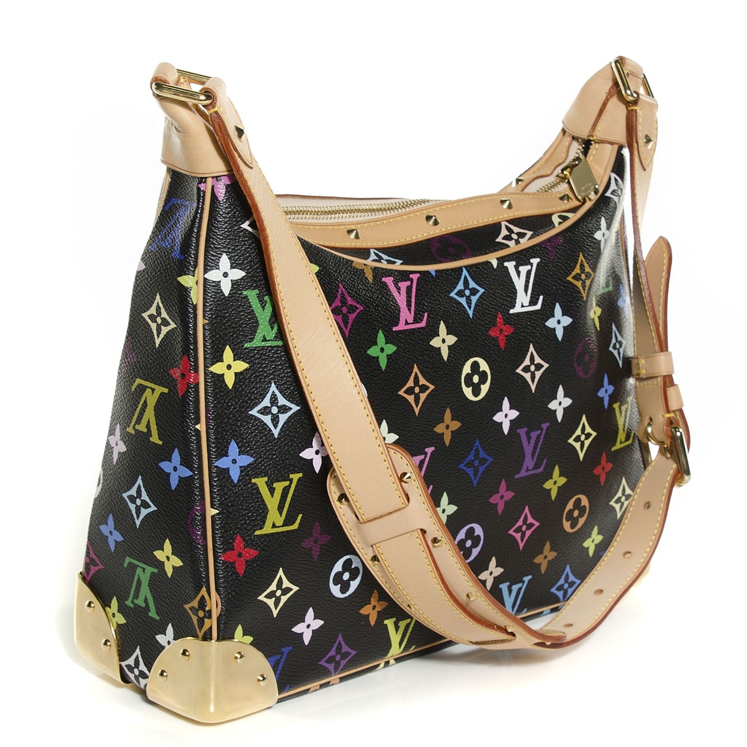 Louis Vuitton Monogram Multicolor Boulogne Black 3 of 7
