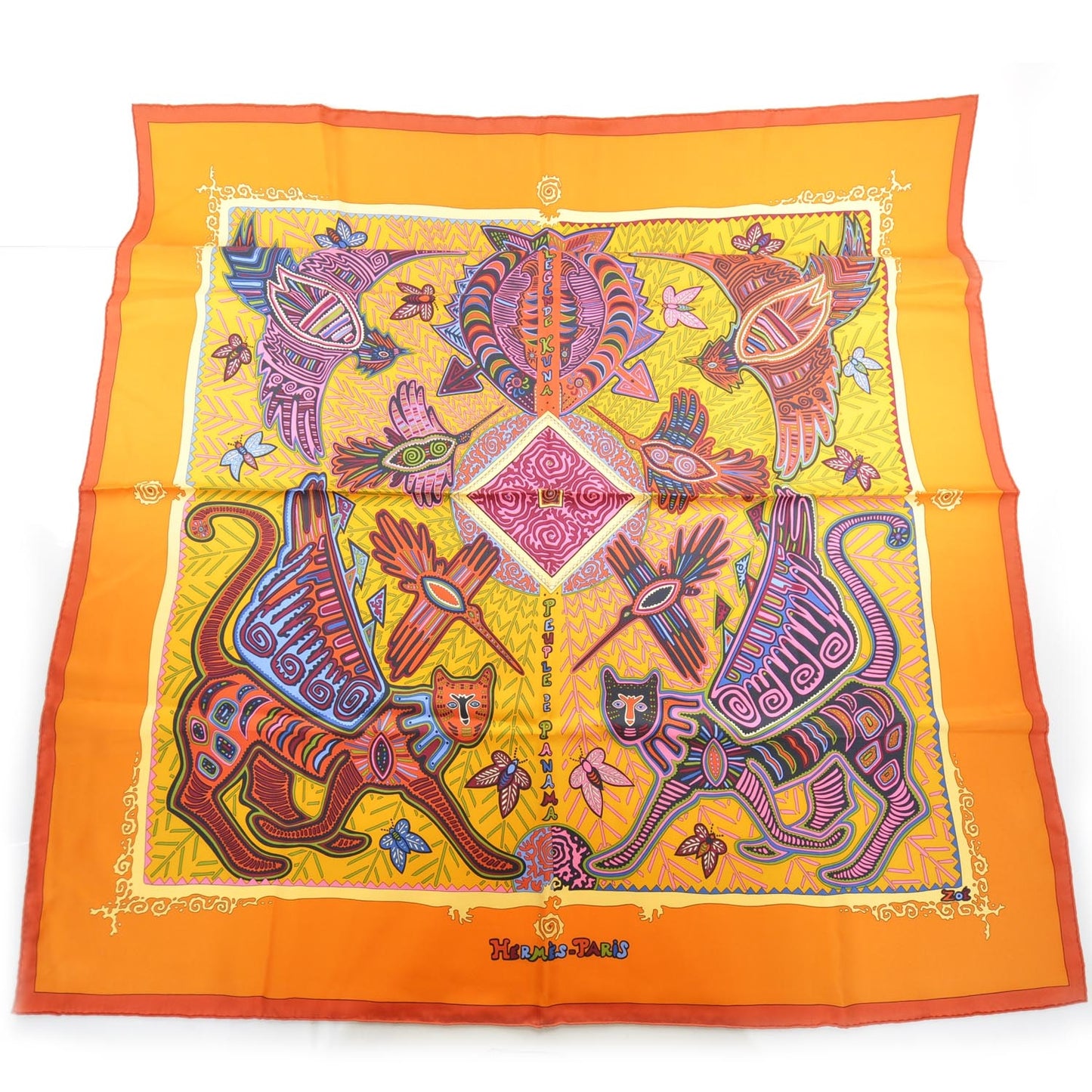 Silk Legende Kuna de Peuple Panama Scarf 90