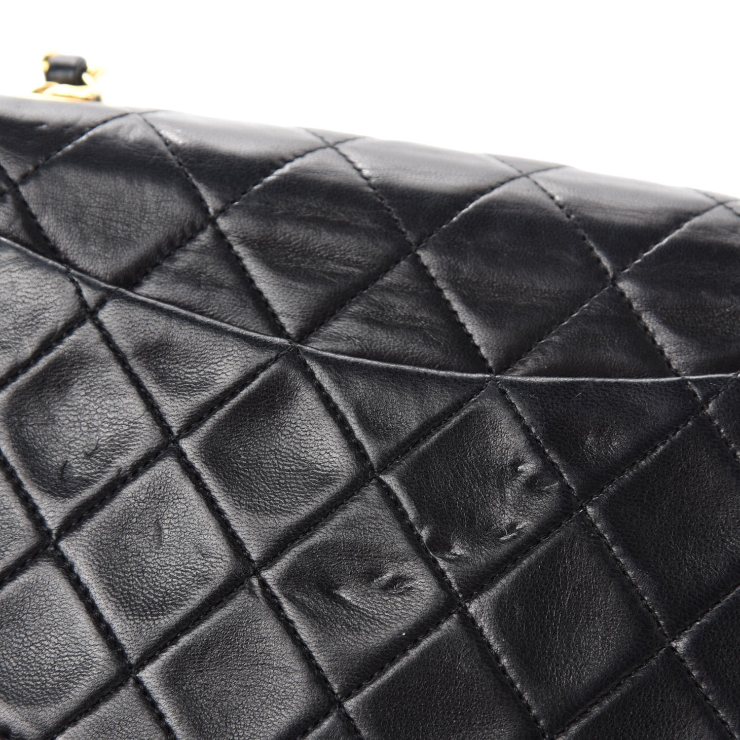 Chanel Lambskin Quilted Mini Square Flap Black 8 of 12