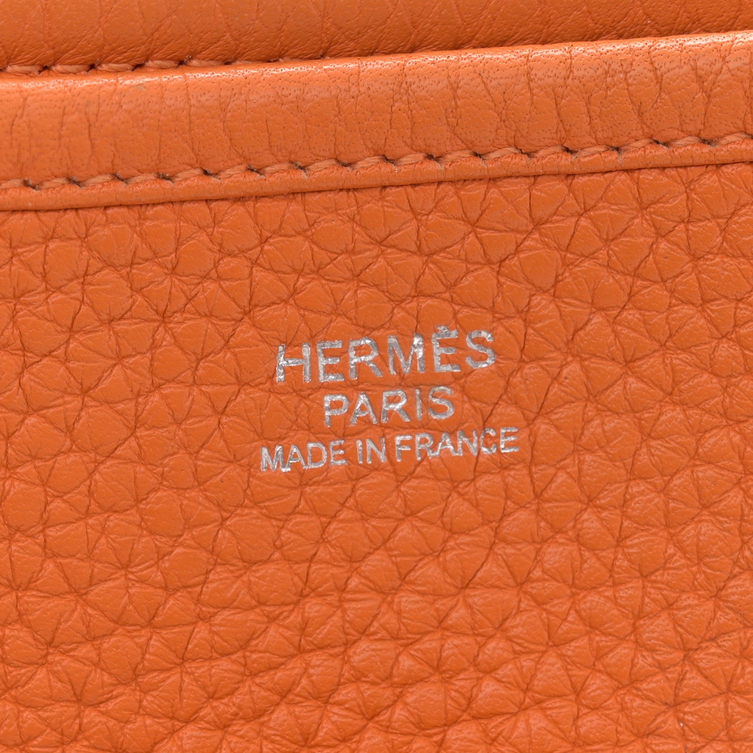 Hermes Taurillon Clemence Evelyne III PM Orange 6 of 15